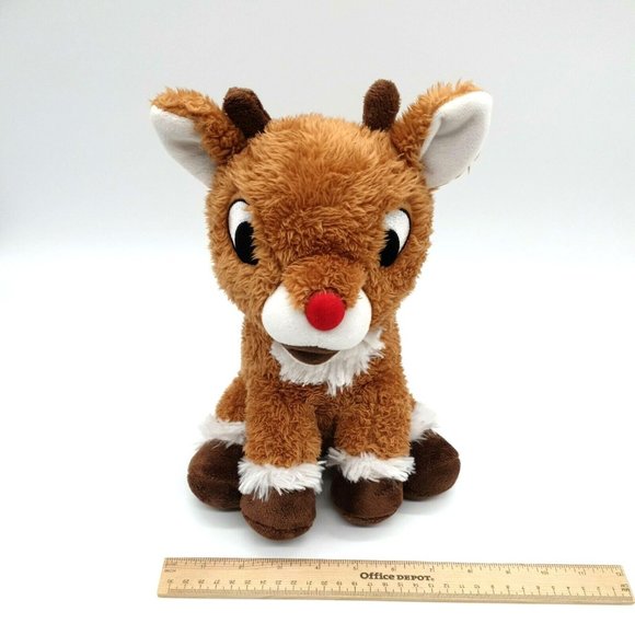 Kohls Cares Rudolph The Red Nosed Reindeer 10" Cartoon Plush Toy Collector Clean - Picture 10 of 11